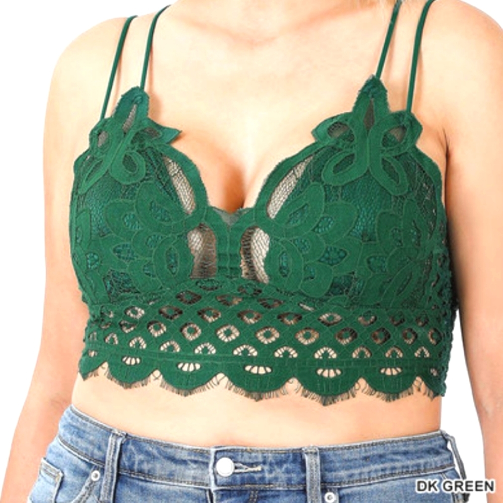 Green Lace Bralette